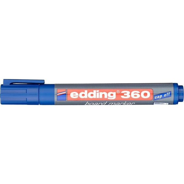 Маркер для досок Edding e-360/3 cap off, синий, 1,5-3 мм