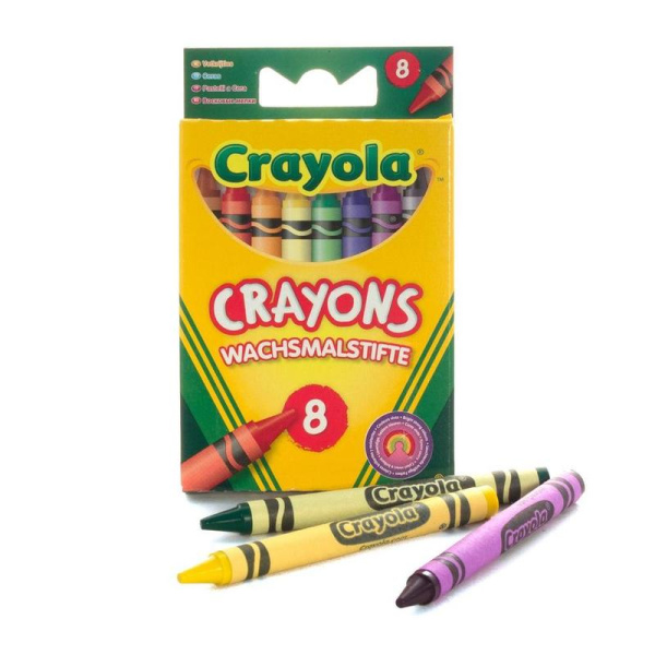 Мелки восковые Crayola круглые 8 цветов