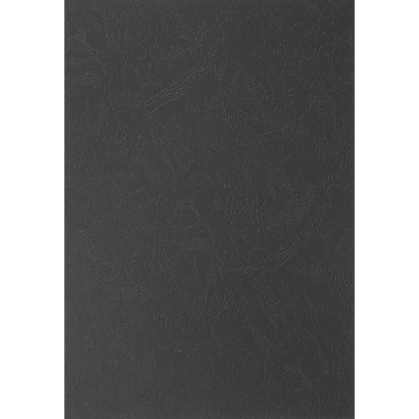 Обложки для переплета картонные А4 230 г/кв.м черные зернистая кожа (100  штук в упаковке)