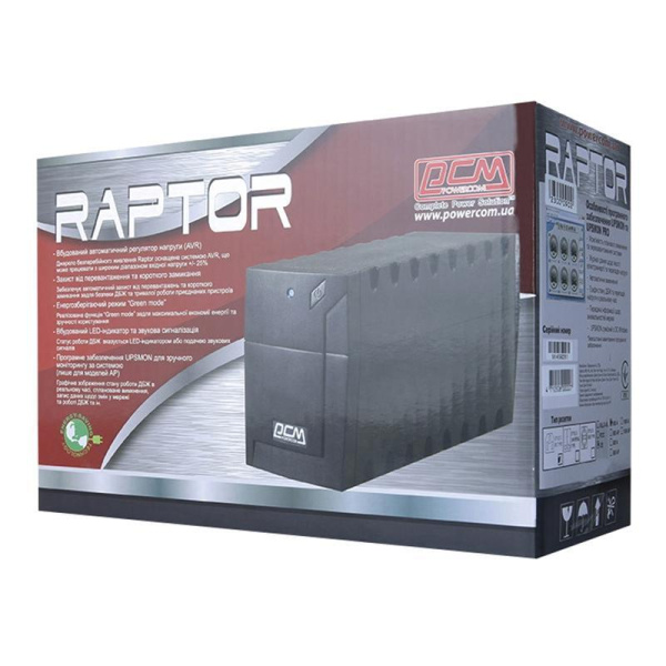 Источник бесперебойного питания Powercom Raptor RPT-1000AP EURO