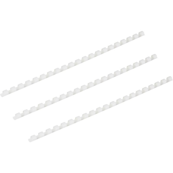 Пружины для переплета пластиковые 8 мм белые (100 штук в упаковке)
