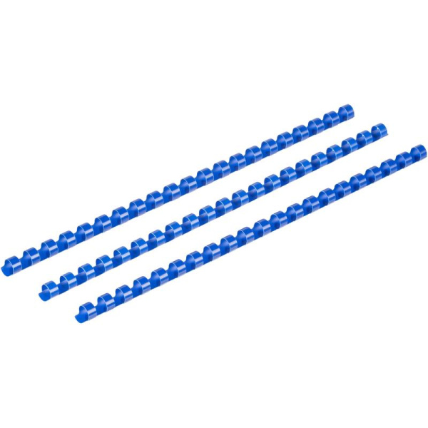 Пружины для переплета пластиковые 10 мм синие (100 штук в упаковке)