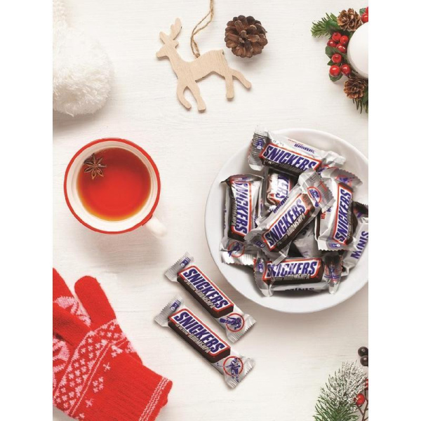 Шоколадные конфеты Snickers Minis со вкусом пломбира 2.9 кг