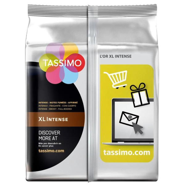 Кофе в капсулах для кофемашин Tassimo L'or XL Intense (16 штук в  упаковке)
