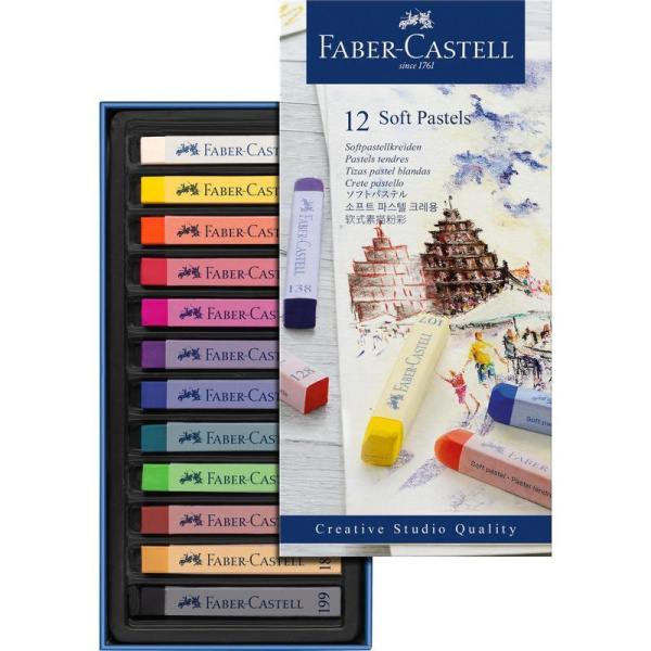 Пастель Faber-Castell Soft pastels сухая 12 цветов
