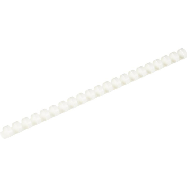 Пружины для переплета пластиковые 21 кольцо, 10 мм, (белые), 100 шт./уп  (для сшивания 65 листов)