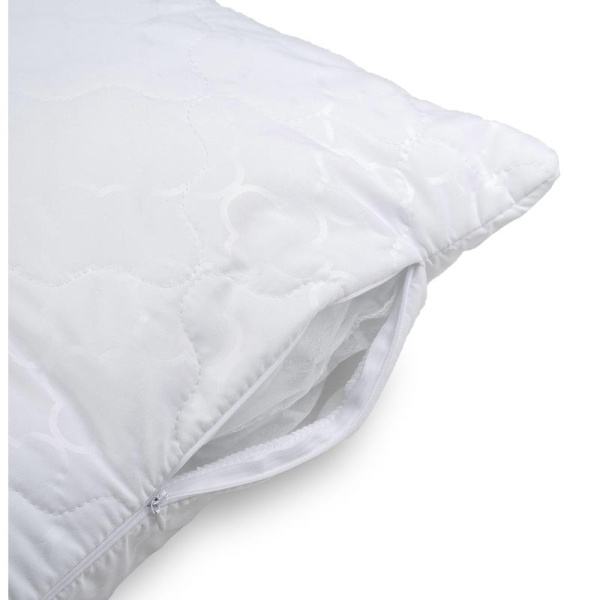 Чехол на подушку Luscan 70х70 см микрофибра 75 г/кв.м белая