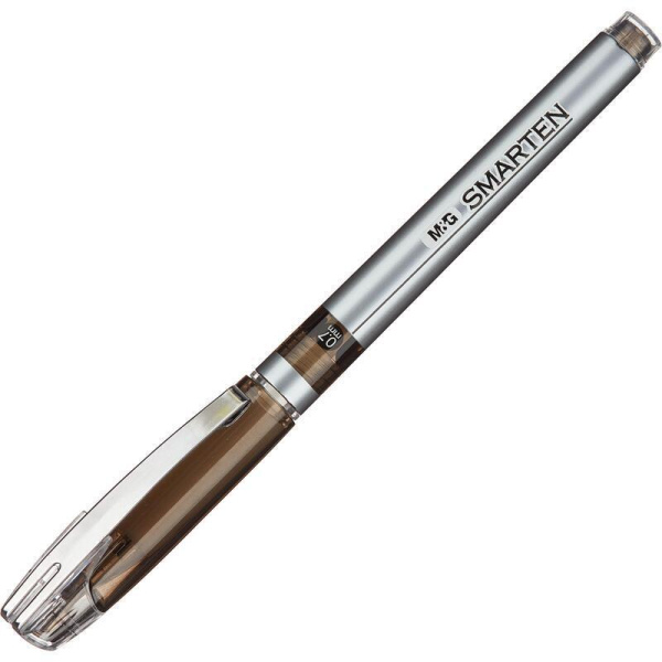 Ручка гелевая неавтоматическая M&G Smarten черная (толщина линии  0.5 мм)
