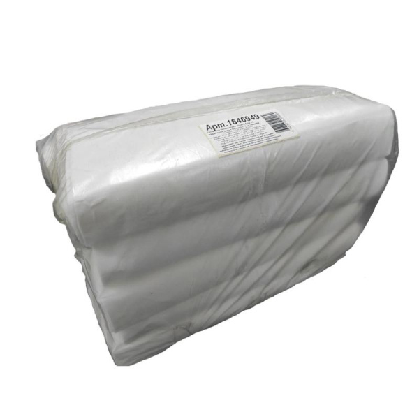 Салфетки хозяйственные технические мадаполам 40х40 см 70 г/кв.м белые  500 штук в упаковке