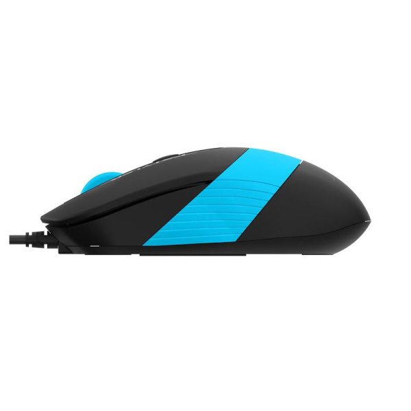 Мышь проводная A4tech Fstyler FM10S черная/голубая (FM10S USB BLUE)