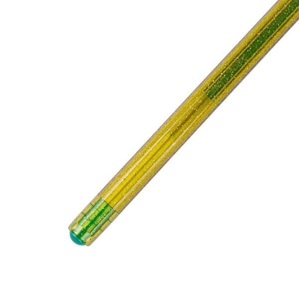 Ручка гелевая Pentel Hybrid Dual Metallic 1 мм хамелеон желтый/зеленый