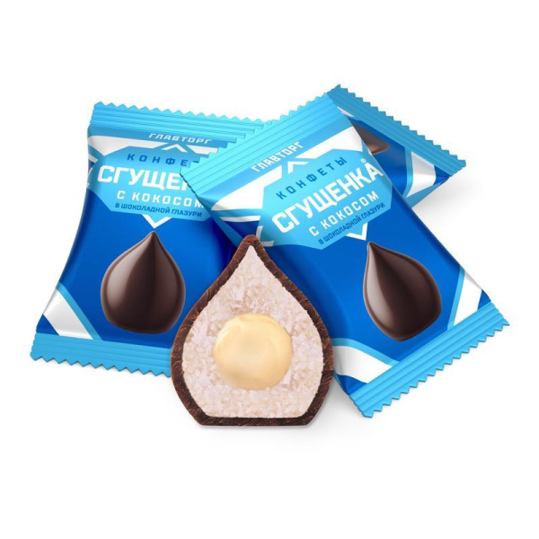 Конфеты шоколадные Главторг Сгущенка с кокосом 1 кг