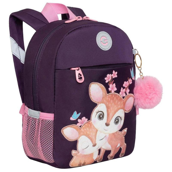 Рюкзак дошкольный Grizzly Олененок фиолетовый (RK-276-2)