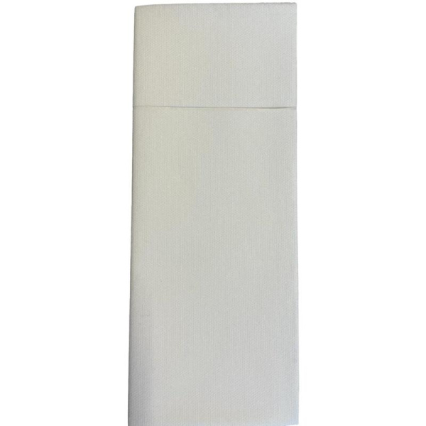 Конверты для столовых приборов бумажные 32x40 см белые 1-слойные 50 штук  в упаковке