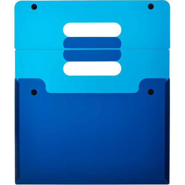 Папка-конверт на кнопке Феникс+ А4 синяя 180 мкм