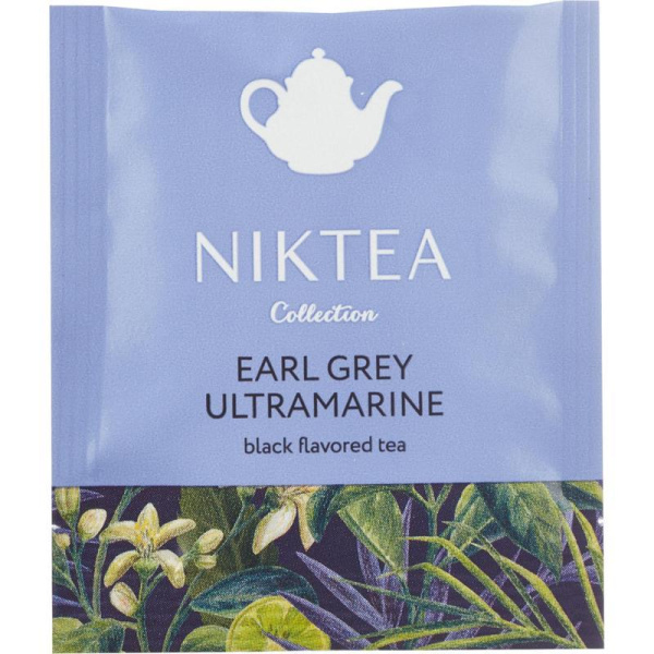Чай NikTea Эрл Грей Ультрамарин черный байховый с ароматом бергамота 25 пакетиков