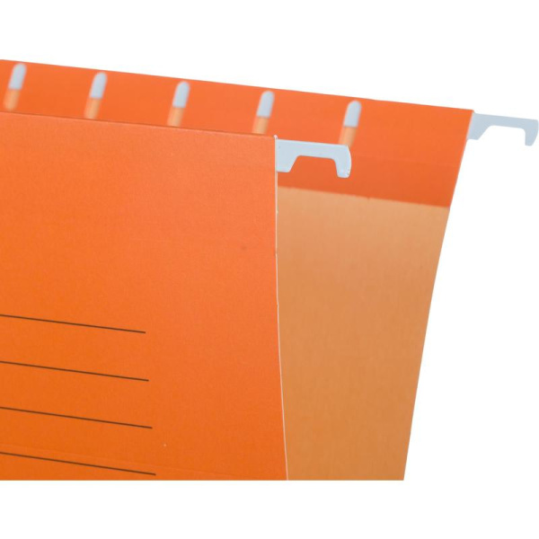 Папка подвесная Attache Foolscap до 200 листов картон оранжевая (5 штук   в упаковке)
