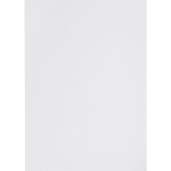 Обложки для переплета картонные А4 230 г/кв.м белые зернистая кожа (100  штук в упаковке)