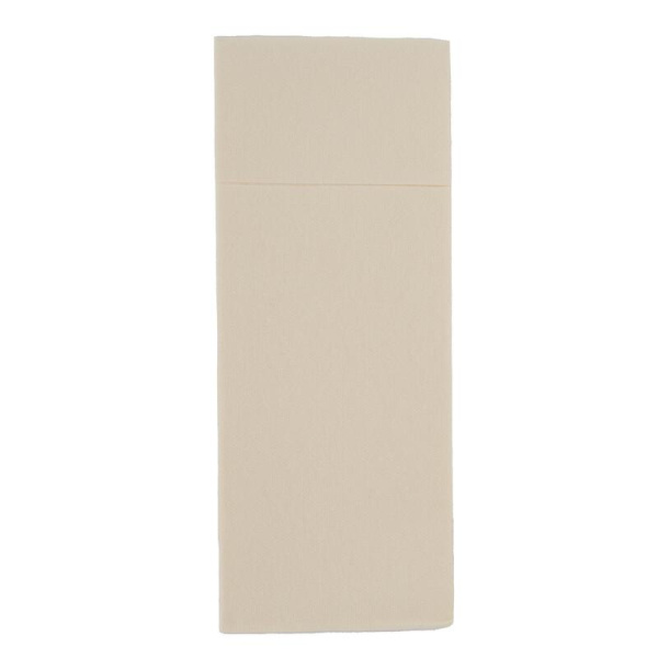 Конверты для столовых приборов бумажные 32x40 см ваниль 1-слойные 50  штук в упаковке