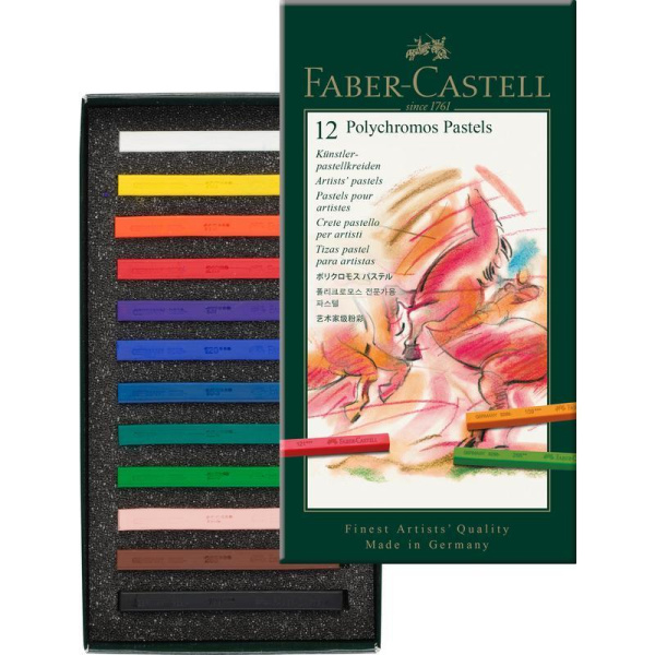 Пастель Faber-Castell Polychromos сухая 12 цветов