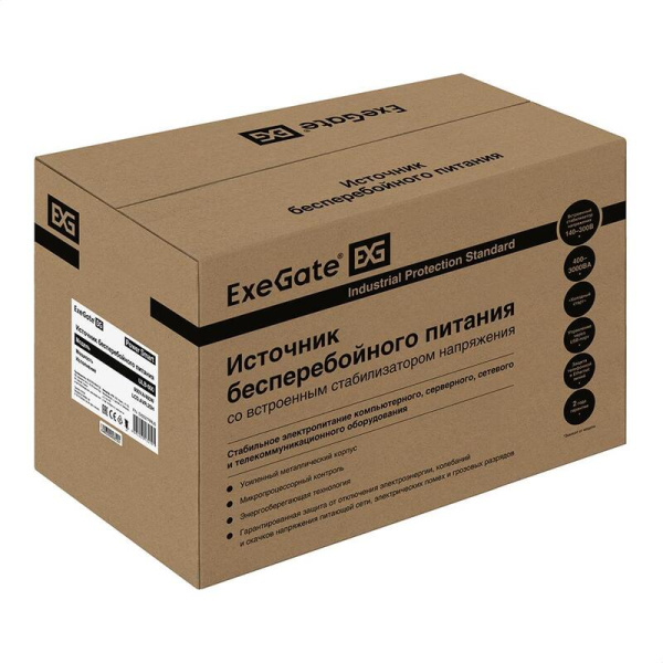 Источник бесперебойного питания ExeGate Power Smart ULB-800 без батареи  (EX292776RUS)