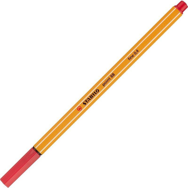 Линер Stabilo Point 88/50 красный (толщина линии 0.4 мм)