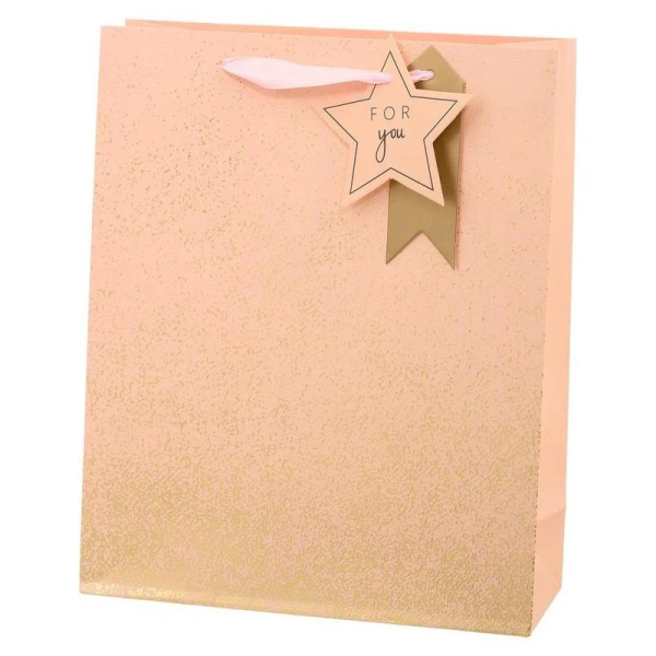 Пакет подарочный бумажный For You (32х26х10 см)