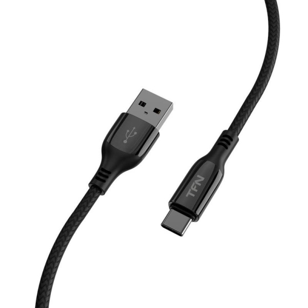 Кабель TFN USB A - USB Type-C 1.2 метра (TFN-C-BLZ-AC1M-BK)
