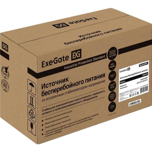 Источник бесперебойного питания ExeGate SpecialPro UNB-650.LED  (EX292768RUS)