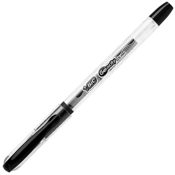 Ручка гелевая Bic Gelocity Stic черная (толщина линии письма 0,27мм)