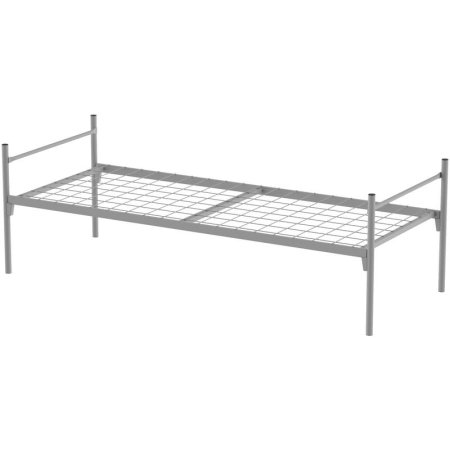 Кровать одноярусная МСК158КН (серый, 2014х802х650 мм)
