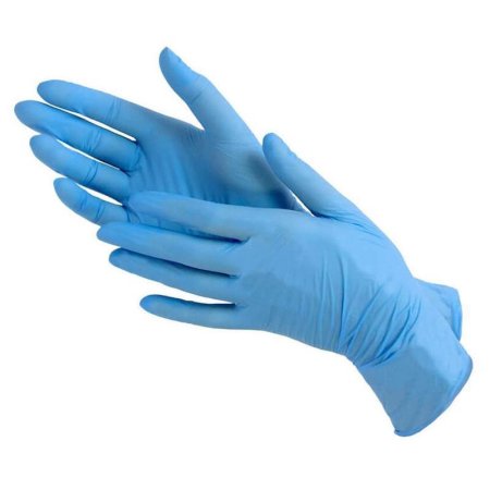 Перчатки медицинские смотровые нитриловые Klever Violet Blue  нестерильные неопудренные голубые размер L (100 штук в упаковке)