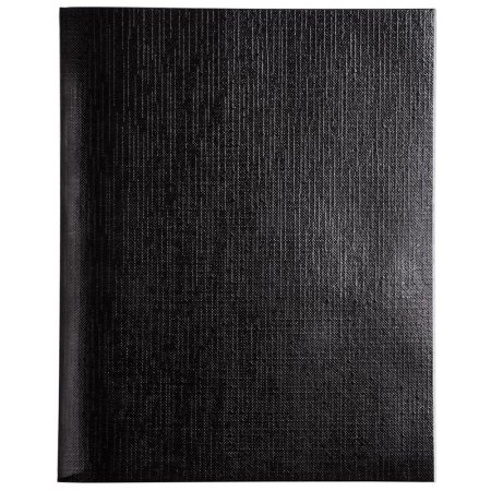 Бизнес-тетрадь Hatber Metallic A5 48 листов черная в клетку на скрепках  (148x210 мм)