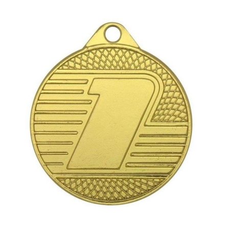 Медаль 1 место Золото металлическая (диаметр 7 см)