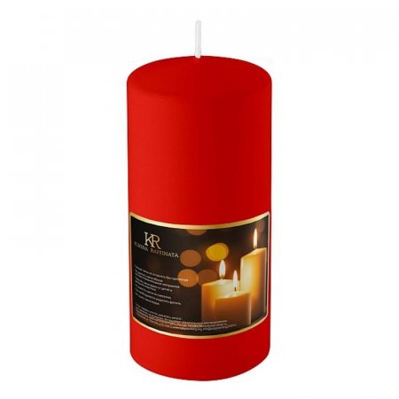 Свеча Столбик красная (10x25 см)