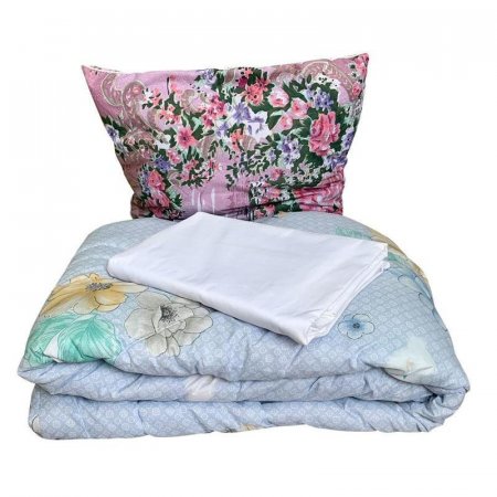 Набор 1.5-спальный (одеяло 140x205 см, подушка 70x70 см, комплект  постельного белья)