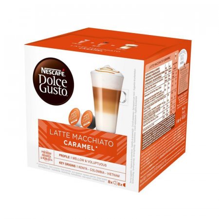 Капсулы для кофемашин Nescafe Dolce Gusto Латте Макиато со вкусом карамели (16 штук в упаковке)