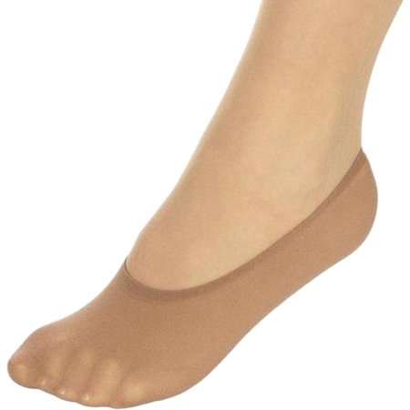 Подследники женские бежевые без рисунка размер 23-27 (100 пар/200 штук)
