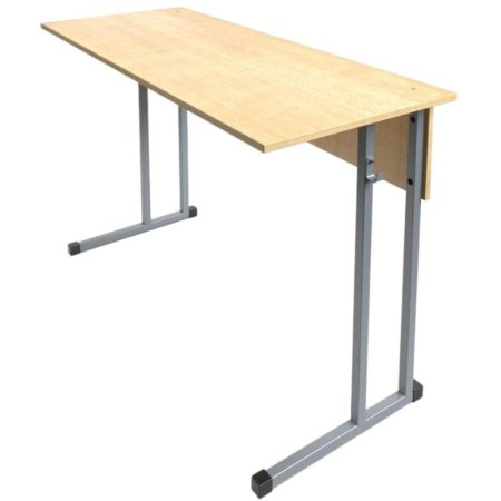 Парта двухместная клён/серый рост 6