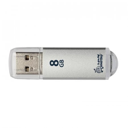 Флеш-память SmartBuy V-Cut 8Gb USB 2.0 серебристая