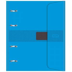 Бизнес-тетрадь со сменным блоком Attache Selection A5 120 листов голубая в клетку на кольцах (180x215 мм)