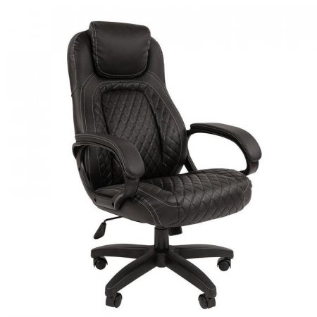 Кресло для руководителя Chairman 432 черное (экокожа, пластик)