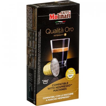 Капсулы для кофемашин Molinari Qualita Oro (10 штук в упаковке)