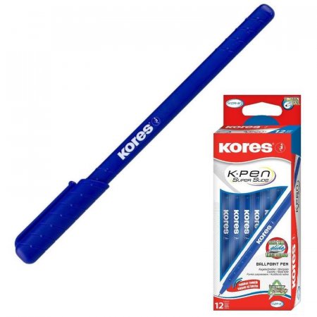Ручка шариковая одноразовая Kores Kor-M синяя (толщина линии 0.5 мм)