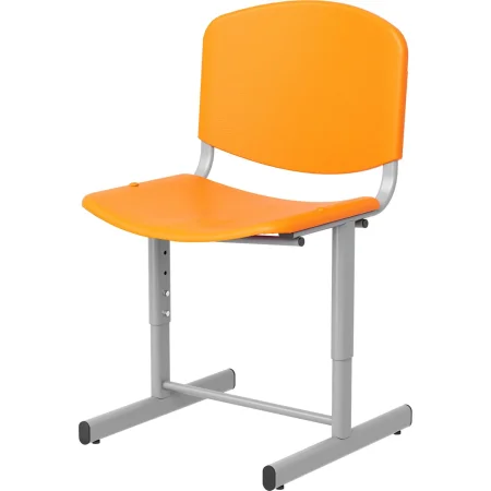 Стул ученический Pifagor СШ8/1 оранжевый/серый рост 5-7