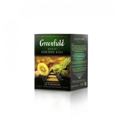 Чай Greenfield Golden Kiwi черный 20 пакетиков-пирамидок