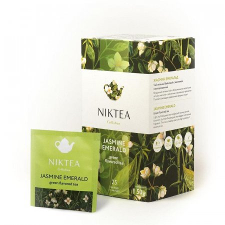 Чай Niktea Jasmine Emerald зеленый 25 пакетиков