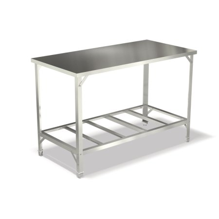 Стол производственный AppetiTT СПРО-906ц металлический с решетчатой полкой (900х600х850 мм)