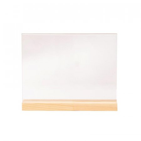 Подставка настольная для рекламных материалов Attache А5 на деревянной подставке