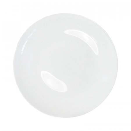 Тарелка десертная стеклокерамика Dinova Saina диаметр 195 мм белая  (MFG195-2)